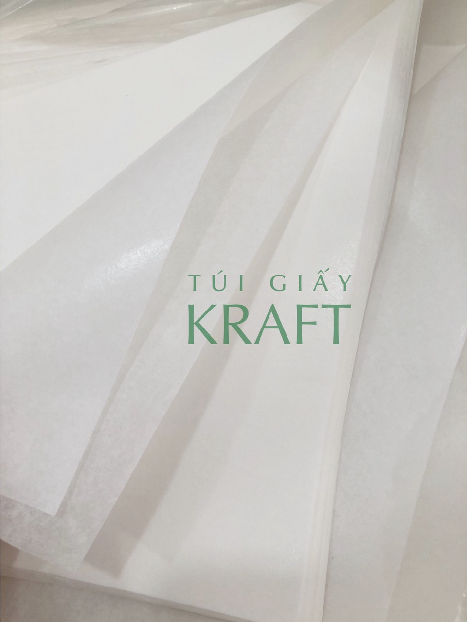 Giấy Pelure trắng gói hàng 40 x 60cm, giấy hút chống ẩm, gói trang phục, quần áo, tuigiaykraftvn