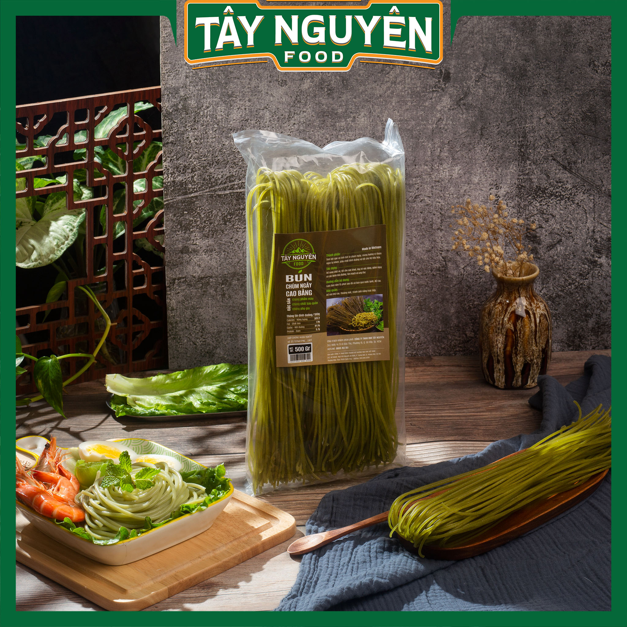 Bún chùm ngây, bún khô cung cấp vitamin cho cơ thể