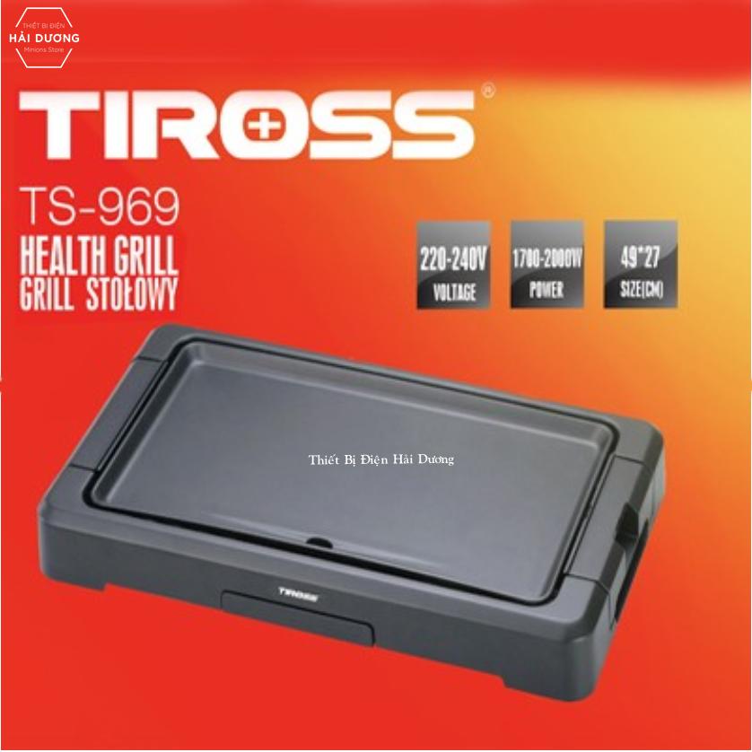 Vỉ nướng điện đa năng để bàn tiross ts-969 - bảo hành 12 tháng