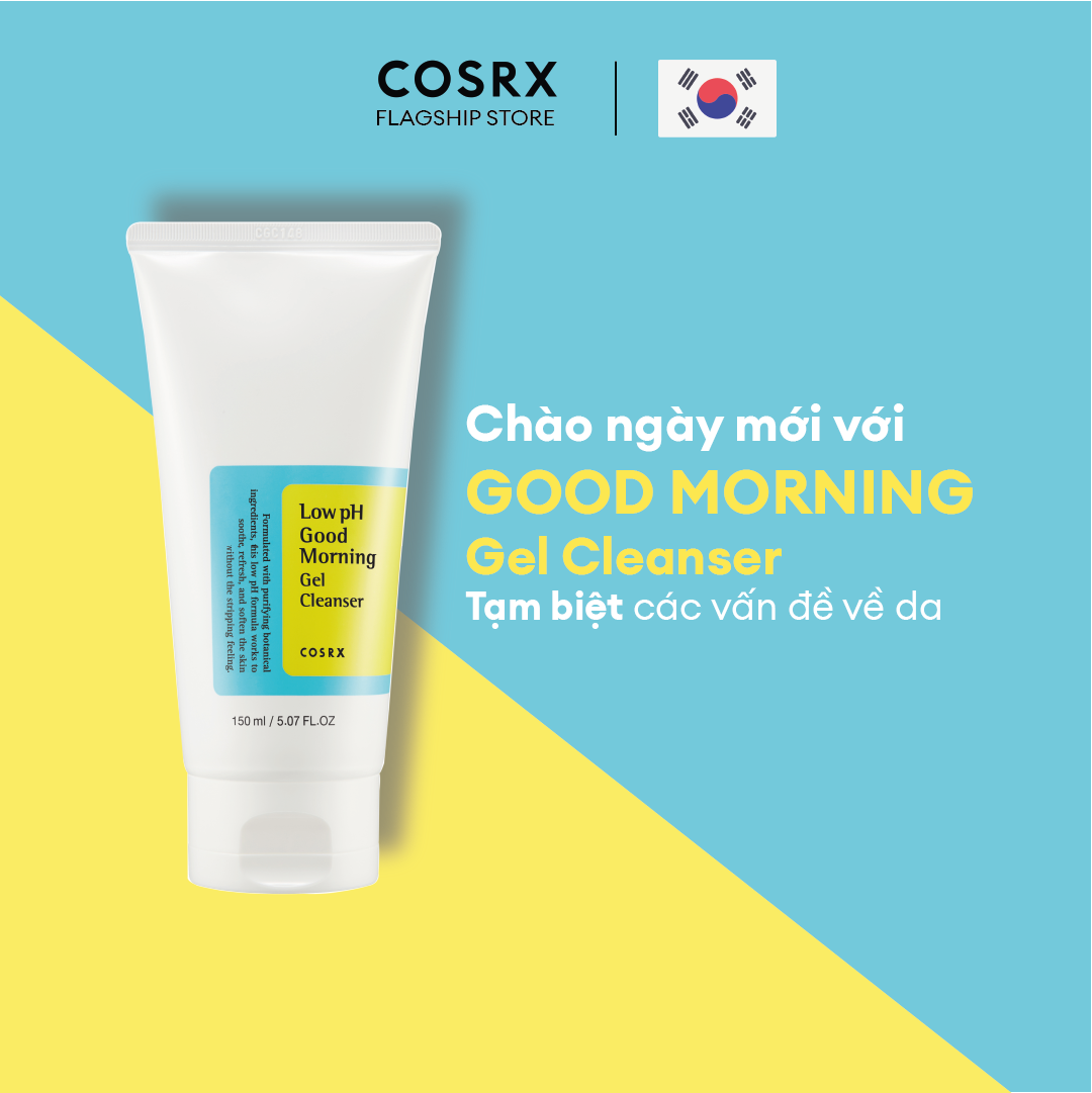 Gel Rửa Mặt Tràm Trà COSRX Low pH Good Morning Gel Cleanser