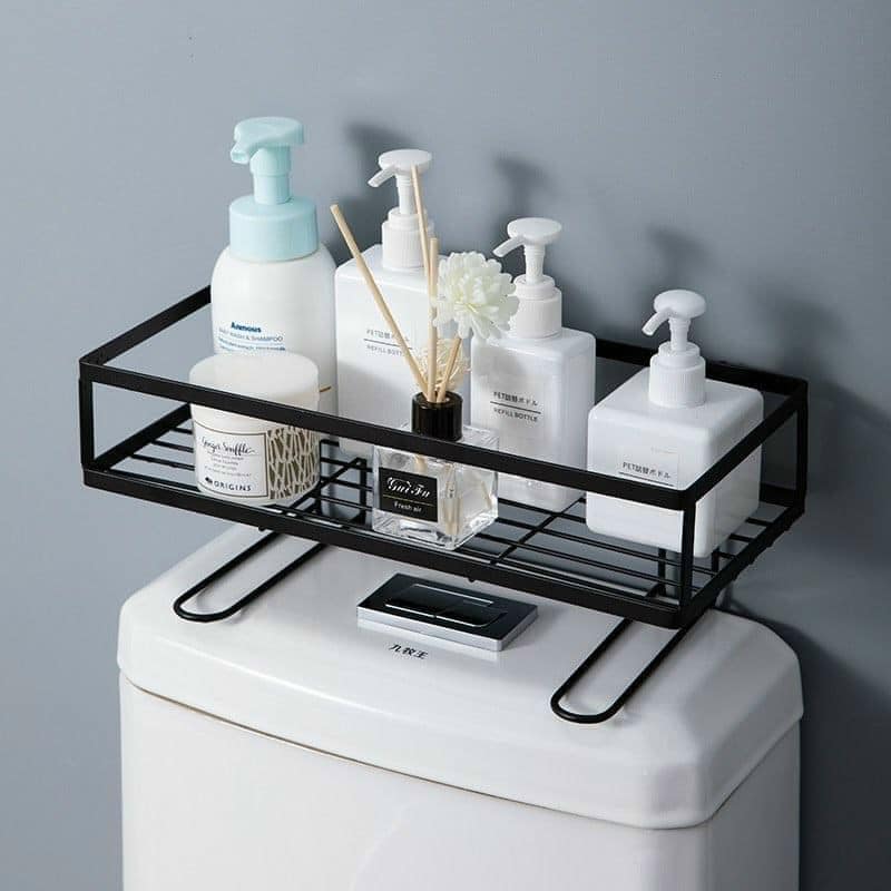 Kệ Để Đồ Toilet, Thiết Kế Thông Minh, Không Cần Khoan Tường, Khung Kim Loại Cứng Cáp, TIBM55