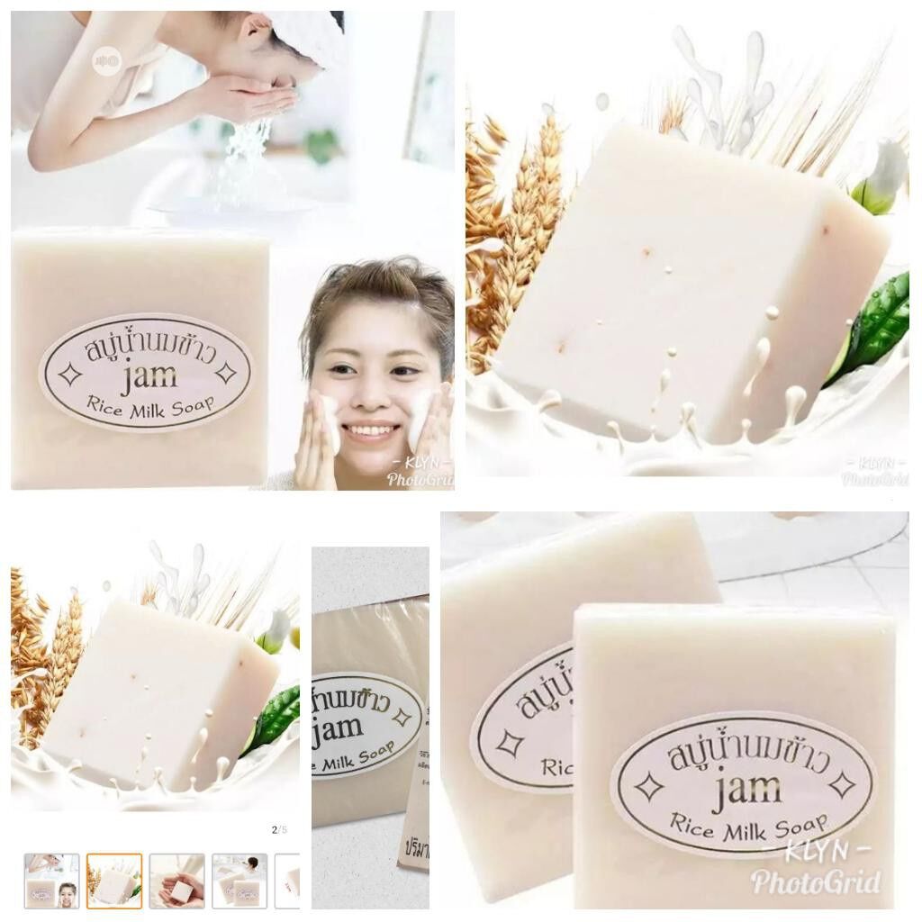 Combo 03 Xà Phòng Cám Gạo trắng da Thái Lan - dùng Rửa mặt , Tắm 65gr - Xà bông cục