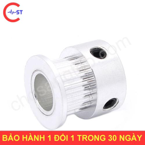 Puly gt2, 20 răng, bước răng 2mm, trục 5mm