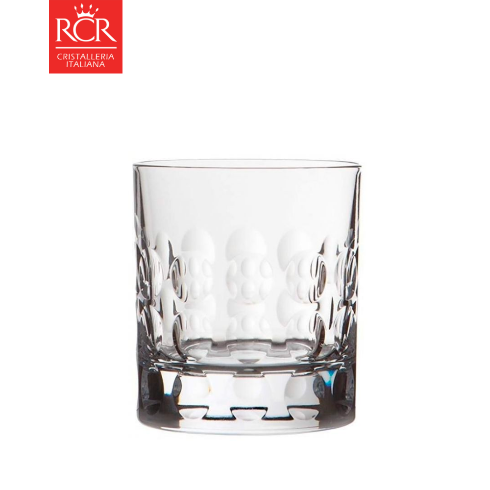 Bộ 2 ly rượu thuỷ tinh pha lê ý rcr cao cấp - prestige bubble dof tumblers 290ml