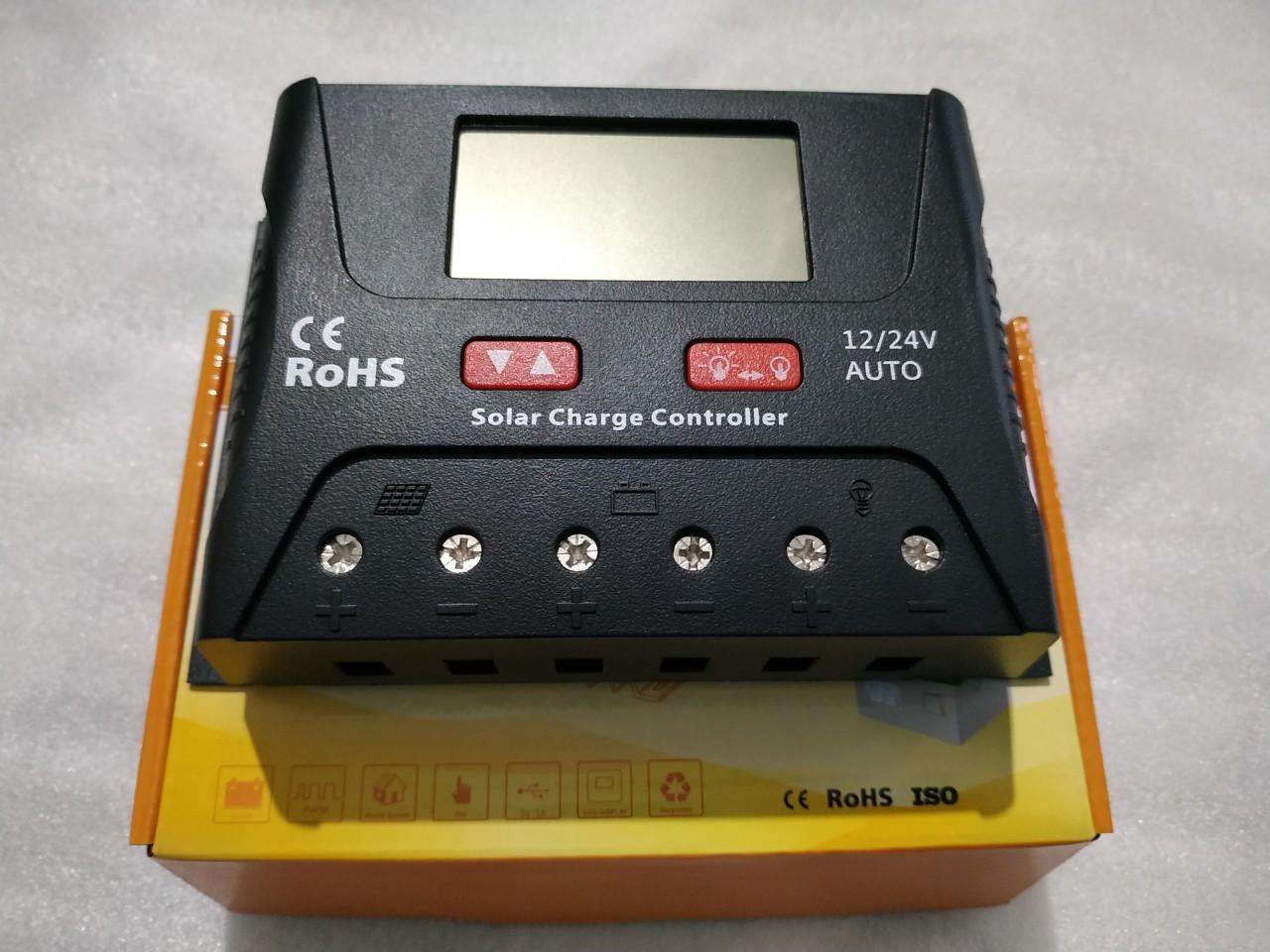 Điều Khiển Sạc Năng Lượng Mặt Trời sạc được pin Lithium SRNE HP2430 12V 24V 30A
