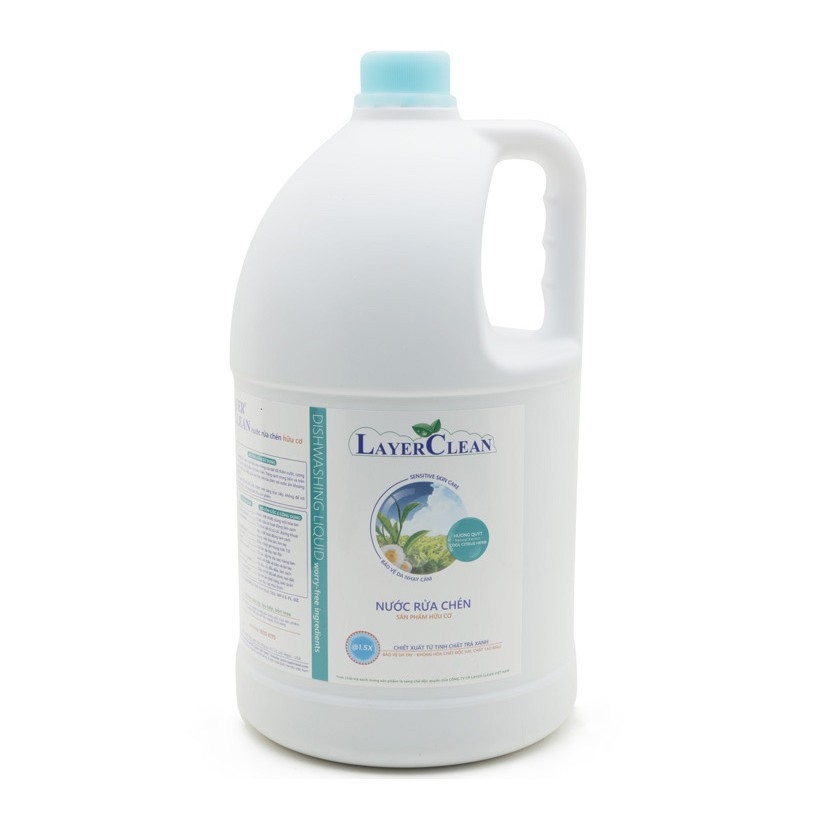 [HCM]Nước rửa chén hữu cơ Layer Clean hương Quýt - can 5 lít