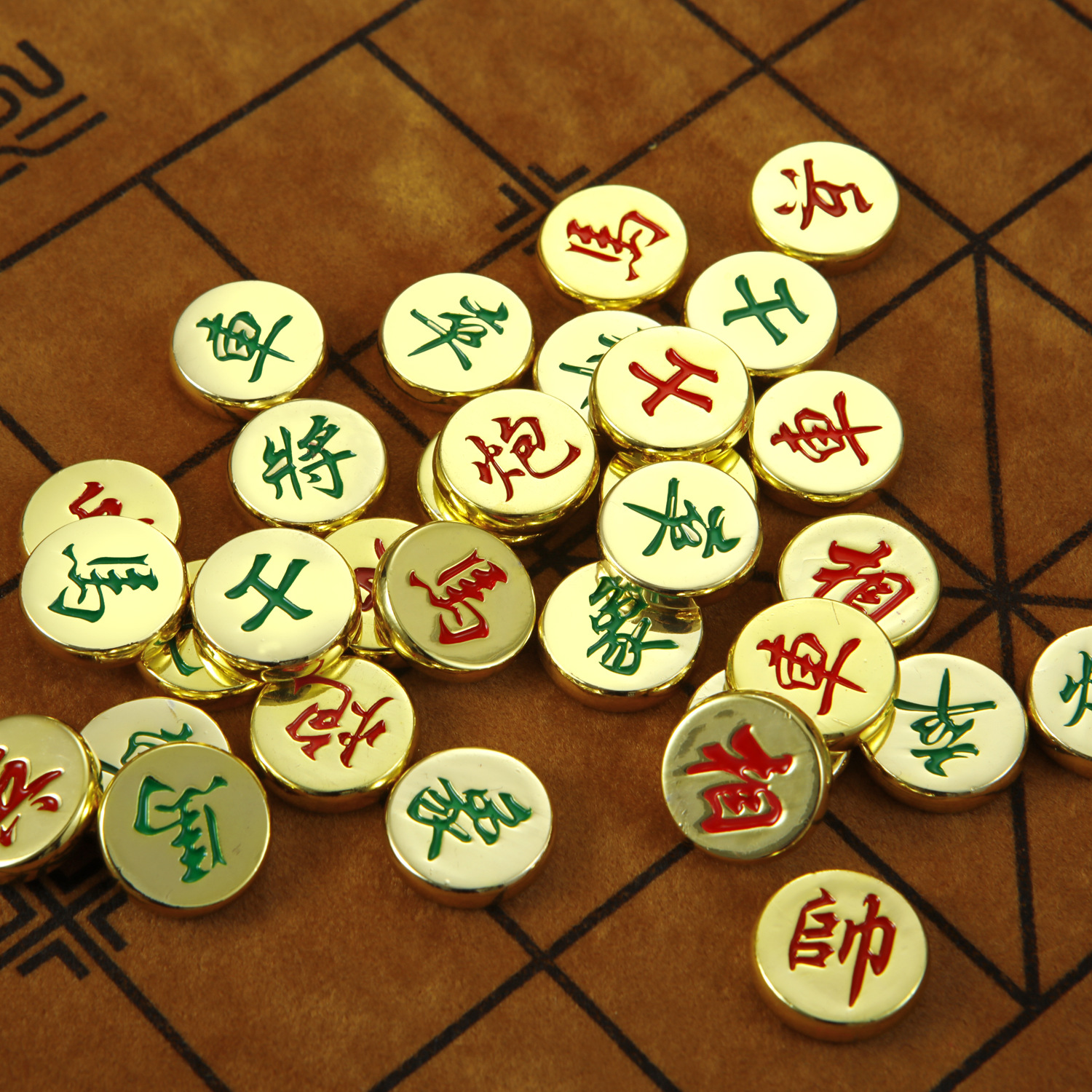 Bộ cờ tướng mini mạ vàng