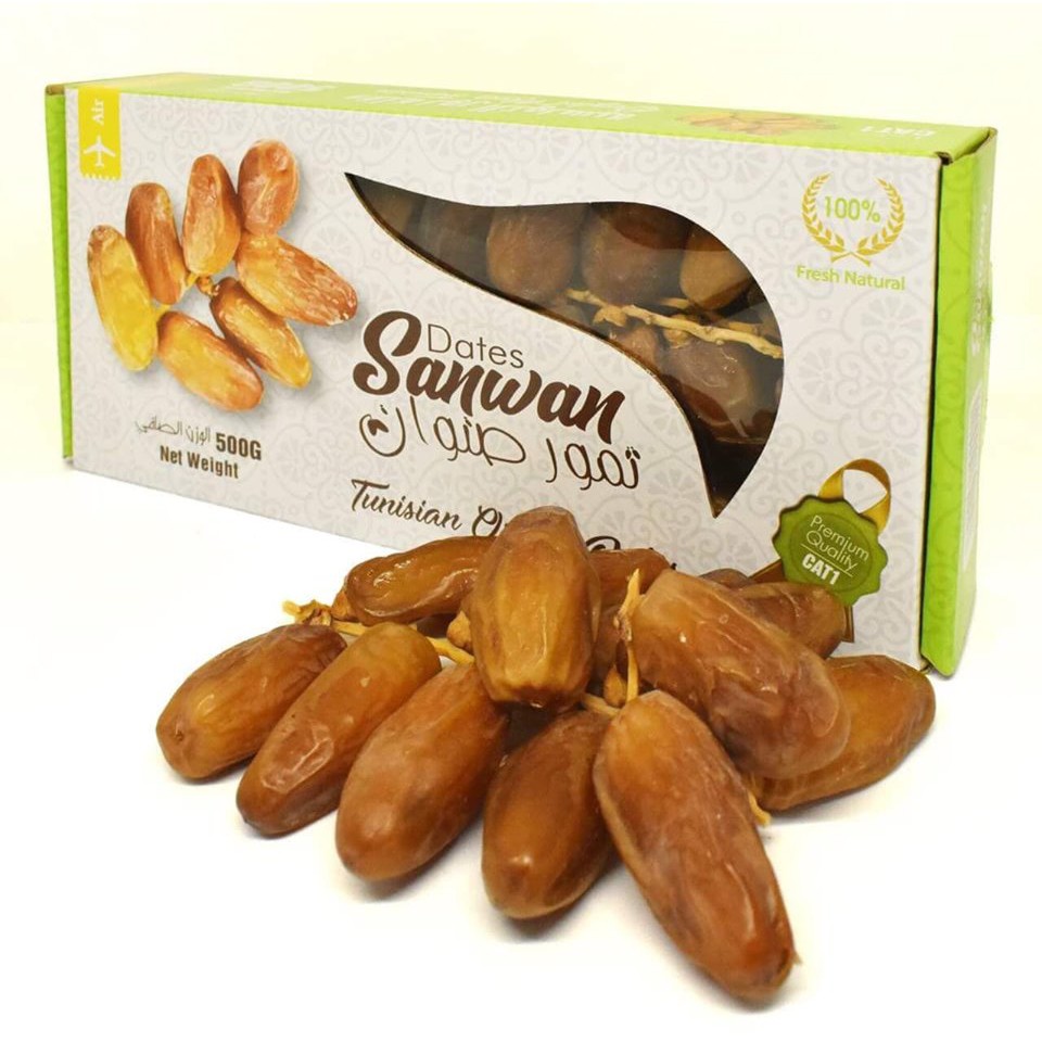 Loại 1 Chà Là Sấy Dẻo Nguyên Cành Dates Sanwan Tunisia