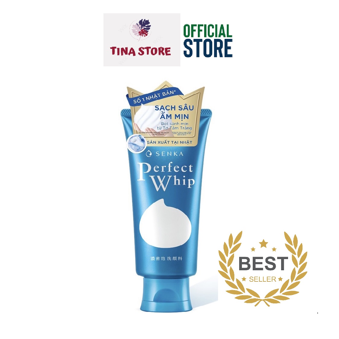 Sữa Rửa Mặt Perfect Whip Xanh 120g Nhật Bản - Mẫu mới