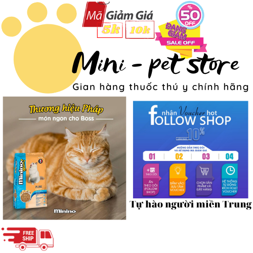 Thức ăn hạt cho Mèo mọi lứa tuổi Minino Yum! gói 1,5kg - Vị Hải Sản -