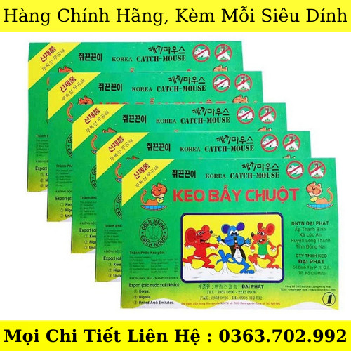 Keo dính chuột chính hãng hàn quốc kèm mồi siêu dính