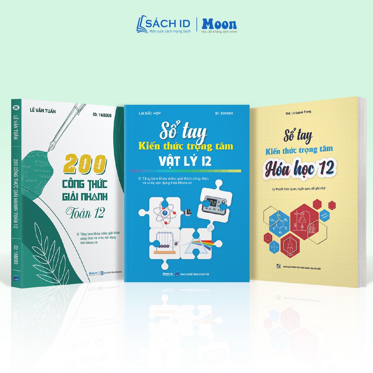 Sổ tay công thức toán học, vật lý, hóa học lớp 12 | moonbook
