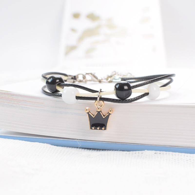 Lắc tay gốm thiên nga mèo gốm vương miệng vòng tay gốm cỏ 4 lá vòng đeo tay nữ thiết kế sáng tạo đẹp thời trang Hàn Quốc