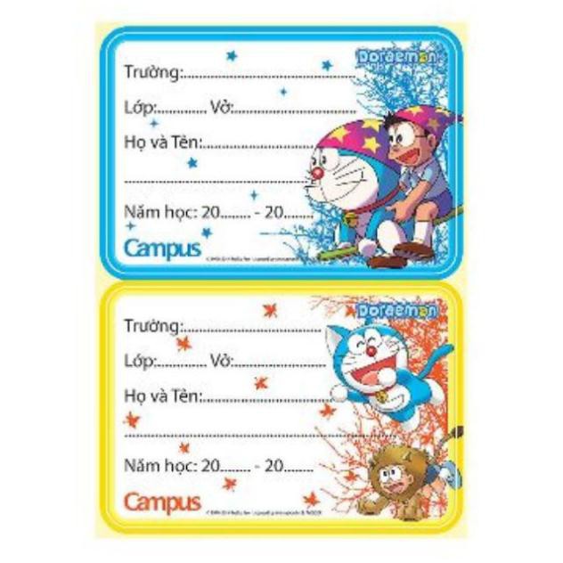 Nhãn vở campus doaremon nt-dor12