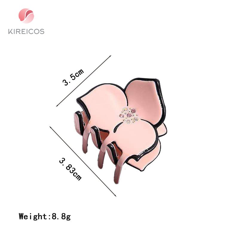 Kẹp tóc gấp tóc hình bông hoa đính hạt cao cấp - giao ngẫu nhiên - kireicos