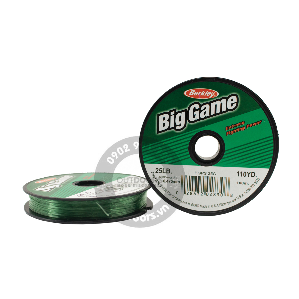Dây cước câu cá Berkley Trilene Biggame 100m màu xanh
