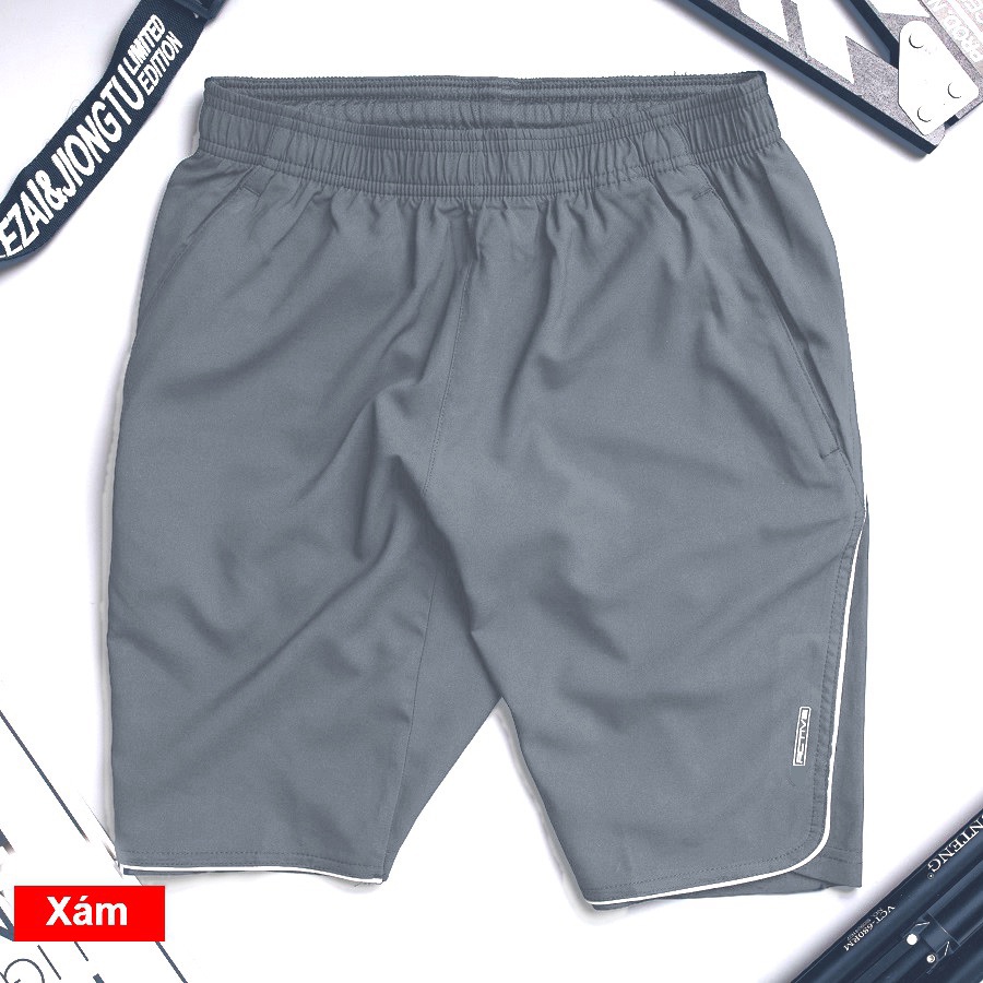 Quần short nam dù Guu Quần đùi nam vải gió basic thoáng mát ,thoải mái