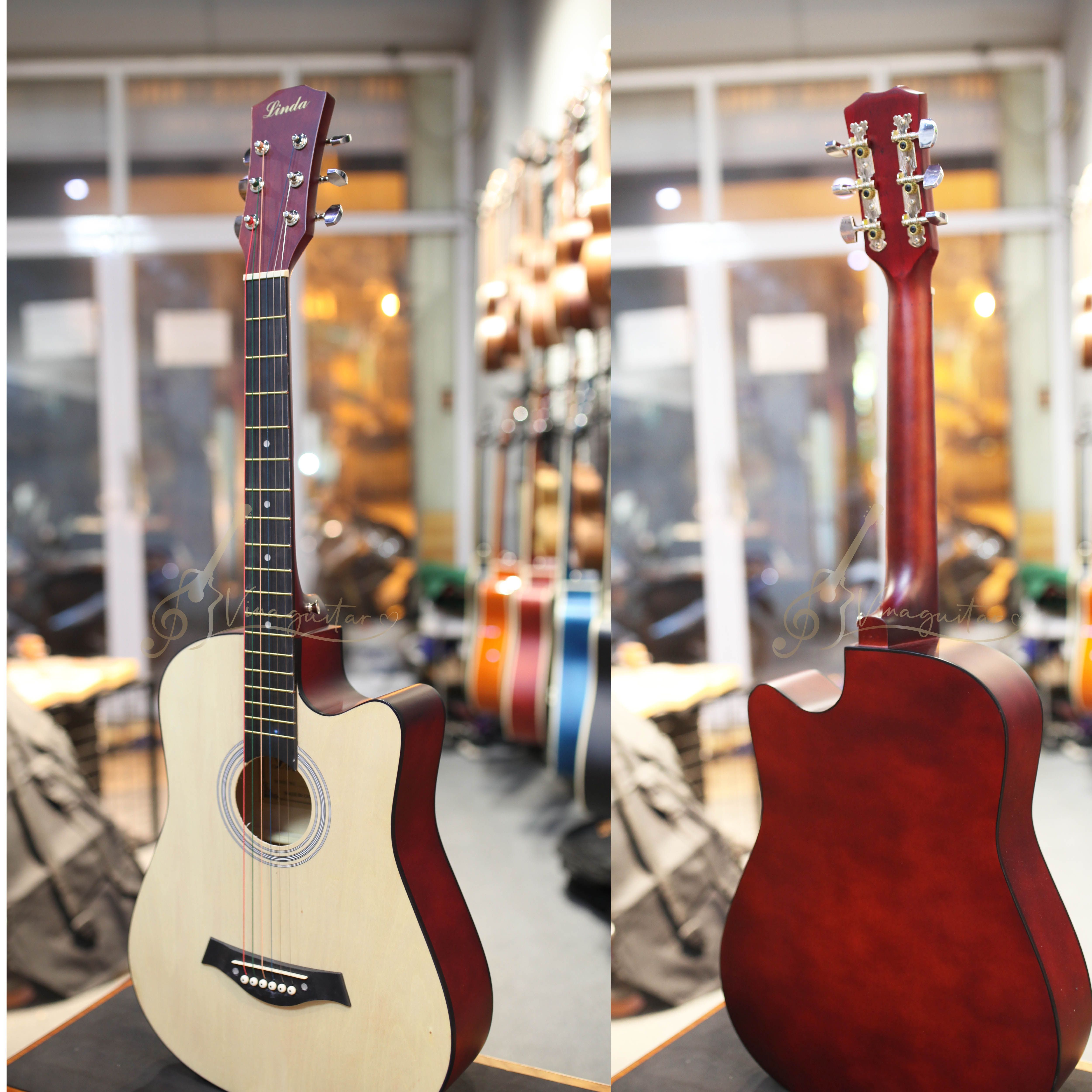 Đàn guitar acoustic 3/4 VG-Tr72 có full size- Tặng Full 12 Phụ Kiện- Phân phối chính hãng bởi Vinaguitar