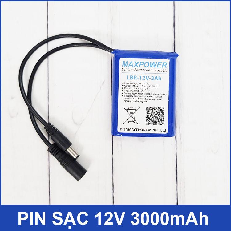 Pin Sạc 12V 3000mAh MAXPOWER