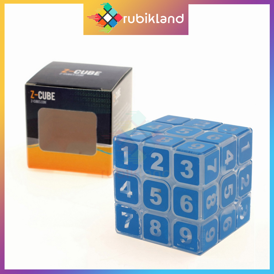 Rubik ZCube 3x3 Sudoku Cube Rubic Biến Thể Transparent Number Số Học Toán