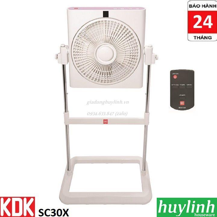 Quạt hộp kdk sc30x - hồng - xanh