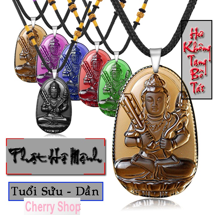[HCM]Dây chuyền hư không tạng bồ tát hộ mệnh tuổi Sửu & Dần CBS034 - Cherry Betta Shop