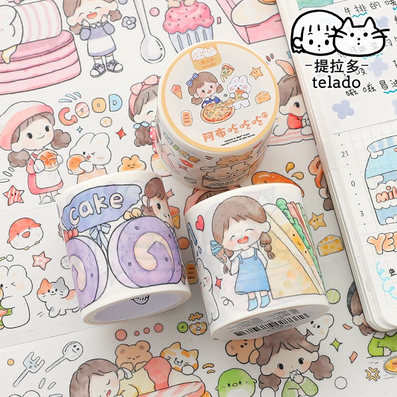 Túi sticker họa tiết TELADO dễ thương trang trí sổ tay, đồ chơi sticker nhiều hình dán siêu xinh