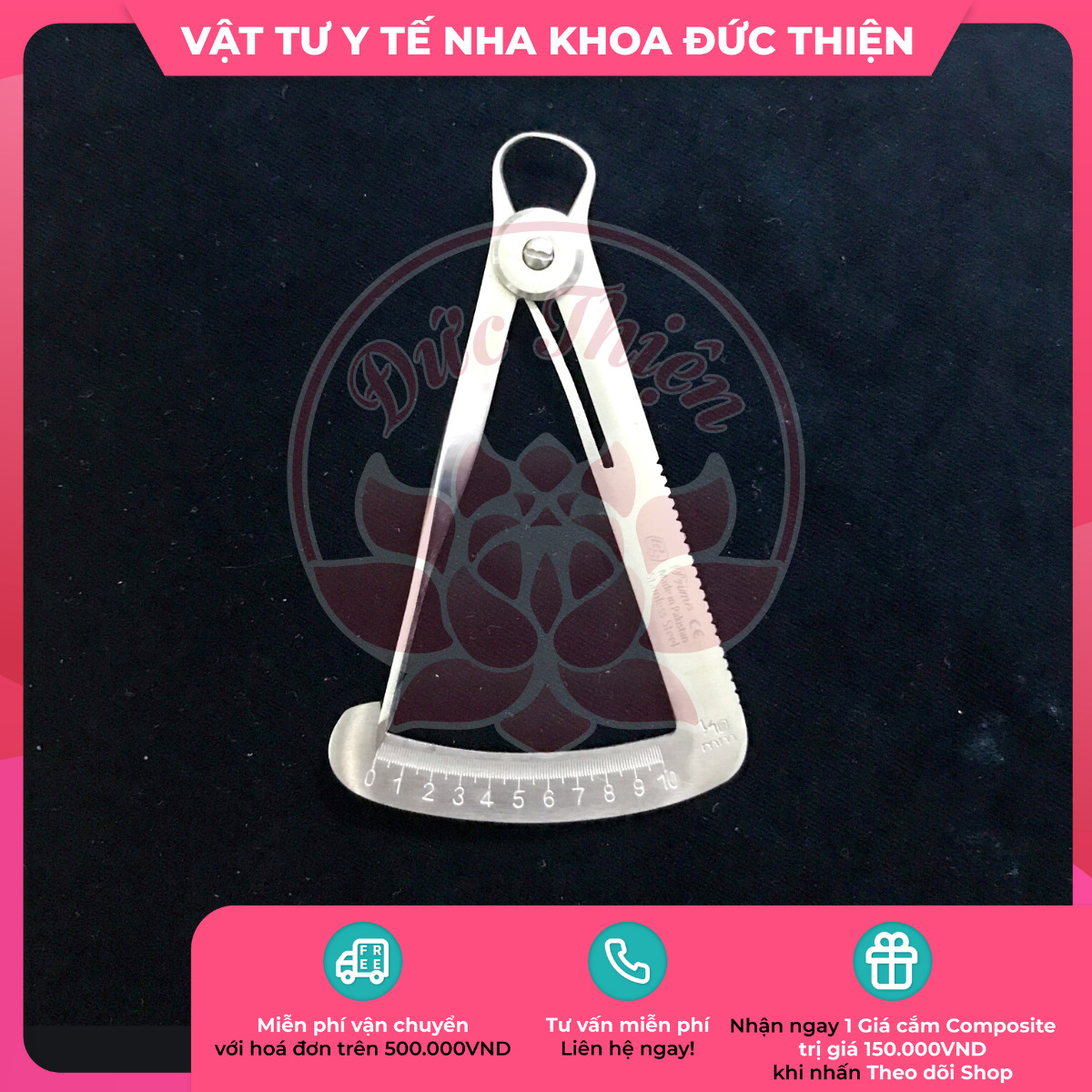 Thước đo cầu mão tròn - Dụng cụ nha khoa chính hãng