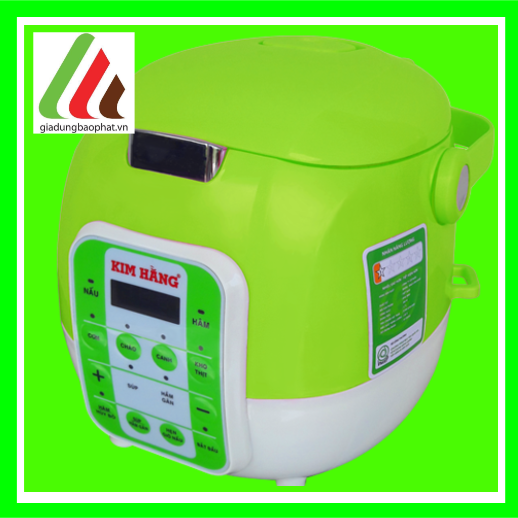 Nồi cơm điện đa năng 1.7L chống dính nắp bật cao cấp Kim Hằng chính hãng