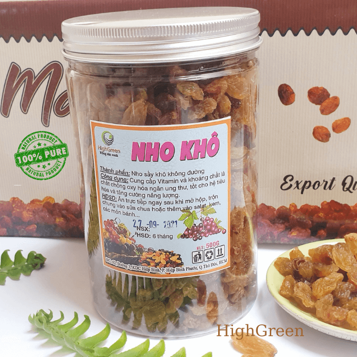 NHO KHÔ - Nho khô ẤN ĐỘ vị ngọt thanh tự nhiên, nho khô sấy không đường, siêu ngon, nhập khẩu chính hãng - Nho khô raisins