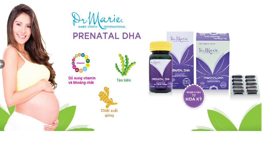 Viên uống mẹ bầu dr marie – prenatal dha 30 viên nhập khẩu hoa kì