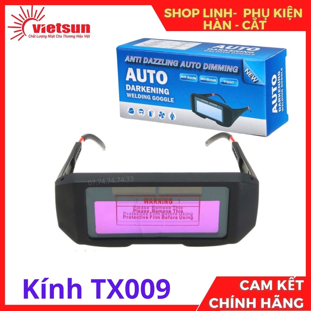Kính hàn điện tử TX009, kính hàn, kính hàn tự động, máy hàn, máy hàn điện tử, mặt nạ hàn, phụ kiện máy hàn