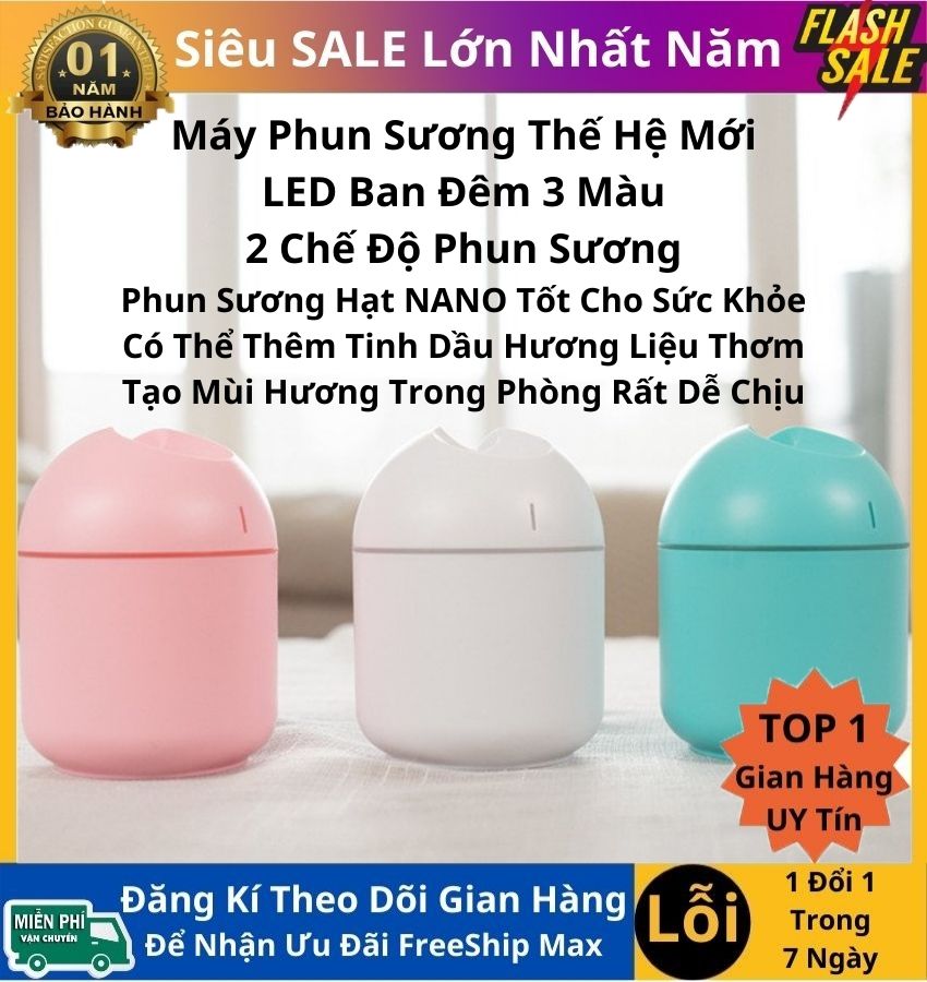 Máy phun tinh dầu mini - khuếch tán tinh dầu ra không khí - máy phun sương mini 250ml - máy phun sương tạo độ ẩm không khí mini bằng sóng siêu âm 250ml - giúp khuếch tán hương thơm tinh dầu tại nhà / xe hơi - máy phun sương giá rẻ