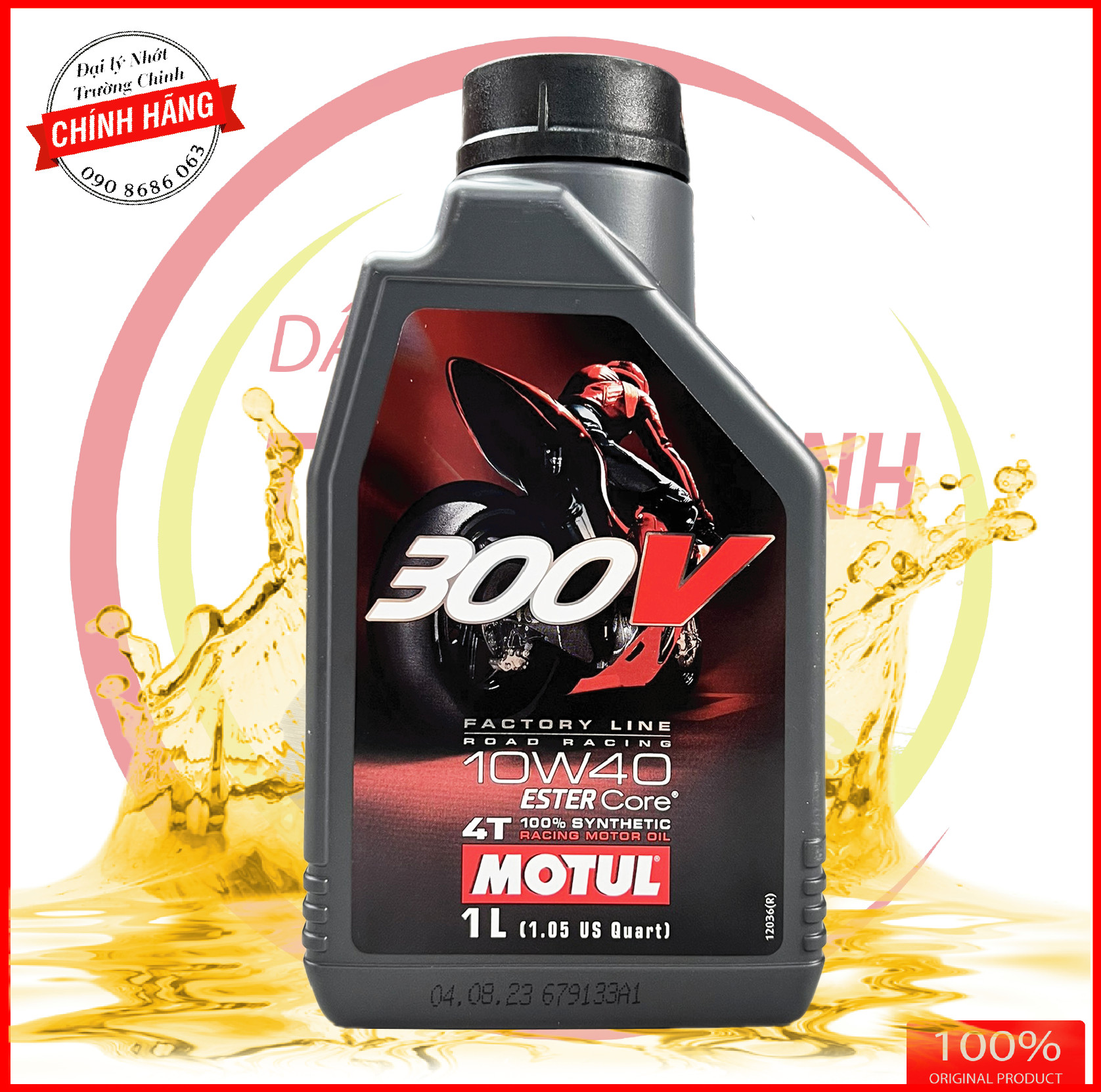 NHỚT MOTUL 300V FACTORY LINE 10W40 TEM 3 LỚP CHÂU ÂU