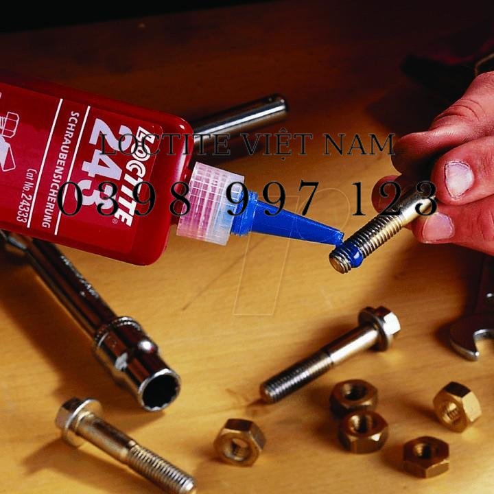 Keo khóa ren Loctite 243 bulông, ốc vít - chai 250ml