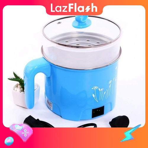Ca nấu mì, nấu lẩu mini, nấu nước đa năng 18cm kèm lồng hấp 2 trong 1-Ca nấu mì nấu, lẩu inox siêu tốc mini size 18cm có lồng hấp-Ca mì 18cm có lồng hấp