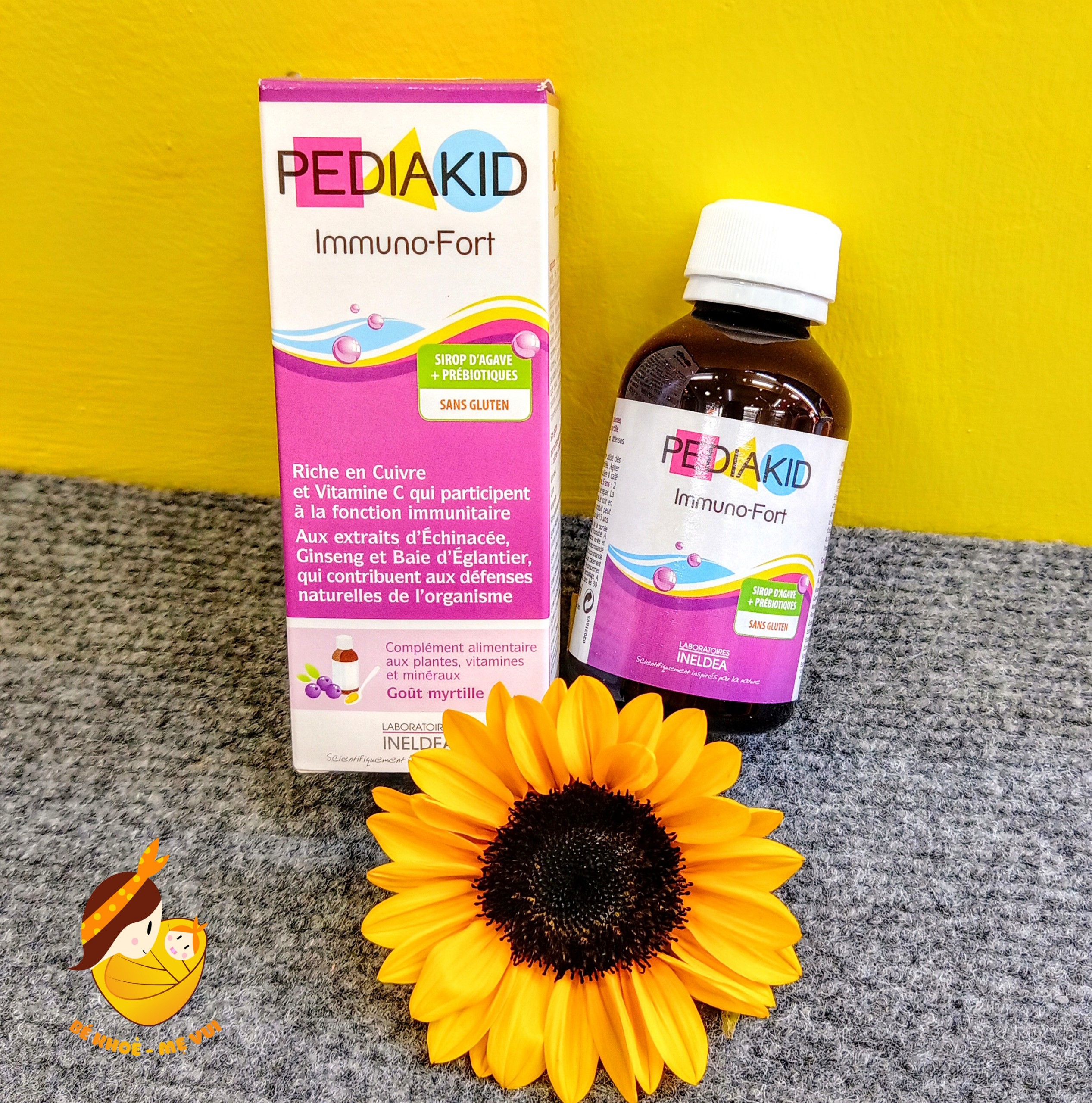 Giảm giá Siro tăng cường sức đề kháng, hỗ trợ ngừa cảm cúm cho bé pediakid  immuno fort 125ml - BeeCost