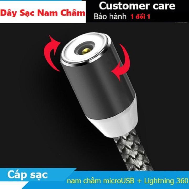 Combo 3 đầu sạc Dây sạc nam châm dài tiện dụng - cáp sạc nam châm tiện dụng