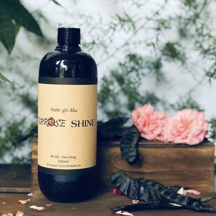 Nước gội đầu hoa hồng Karose Shine 500ml