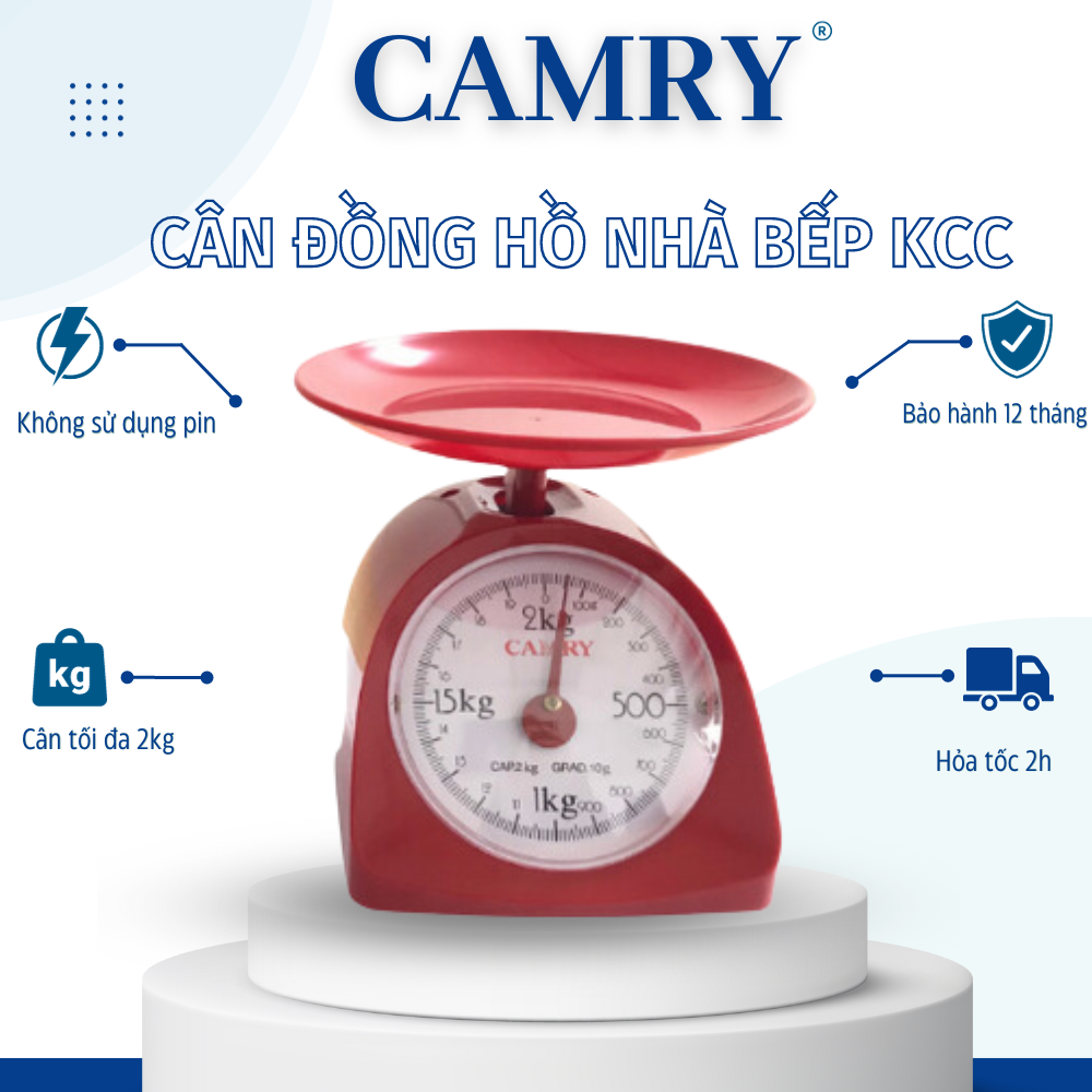 Cân Đồng hồ lò xo cơ học dành cho nhà bếp Modern KCC - Cân trọng tải tối đa 2KG - Dễ dàng sử dụng- Cân chính xác tuyệt đối- Hàng chính hãng- Bảo hành 12 tháng