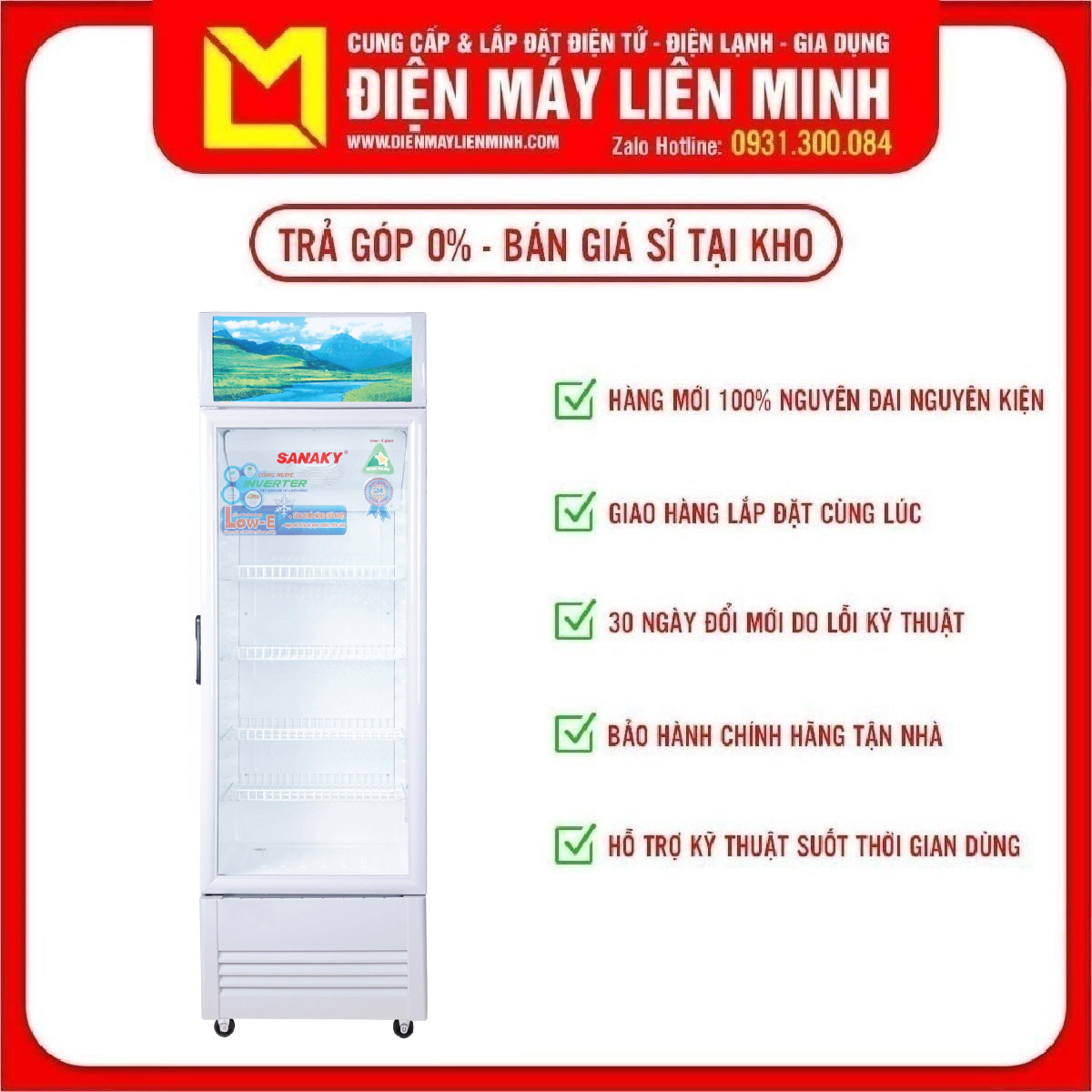 Tủ mát Inverter Sanaky VH-218K3L 210 lít - công nghệ inverter giúp tiết kiệm điện. Hệ thống đèn LED chiếu sáng dọc bên hông. Ngoài ra đáy tủ có lỗ thoát nước giúp việc lau chùi vệ sinh tủ dễ dàng hơn.
