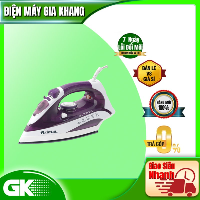Bàn ủi hơi nước ariete mod.6243 - giao toàn quốc - freeship hcm