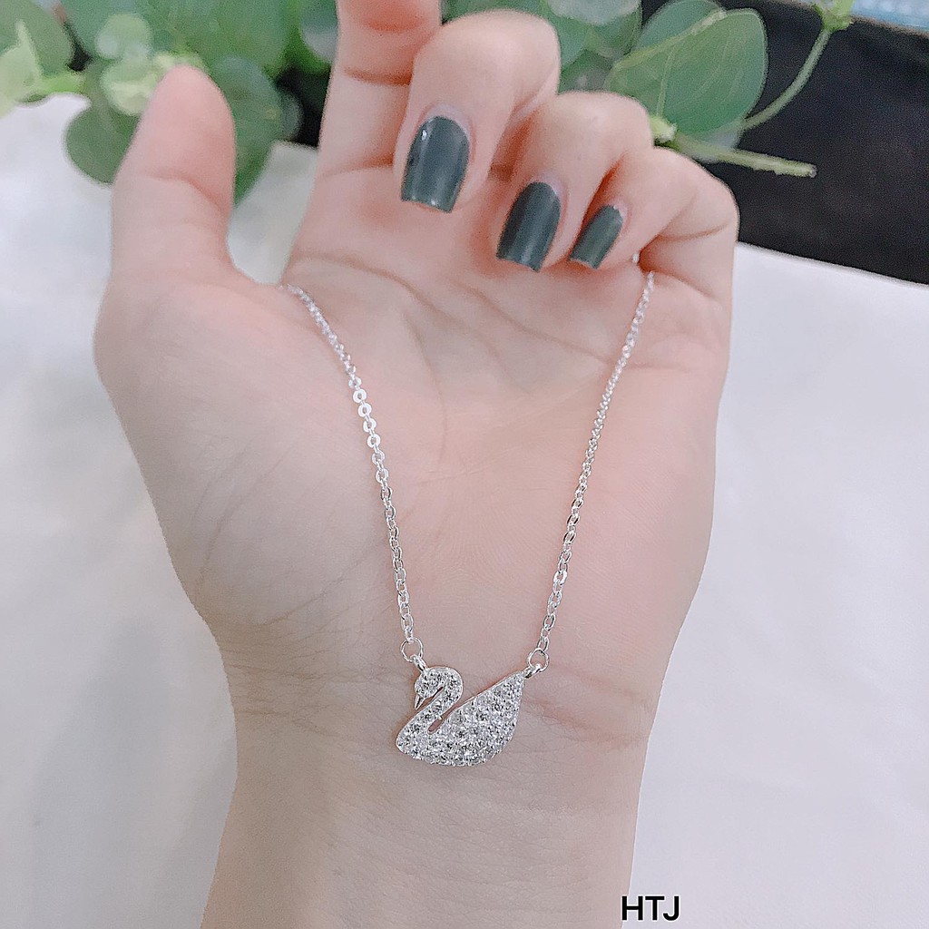 Day chuyền thiên nga lền mặt cho nữ bạc ta