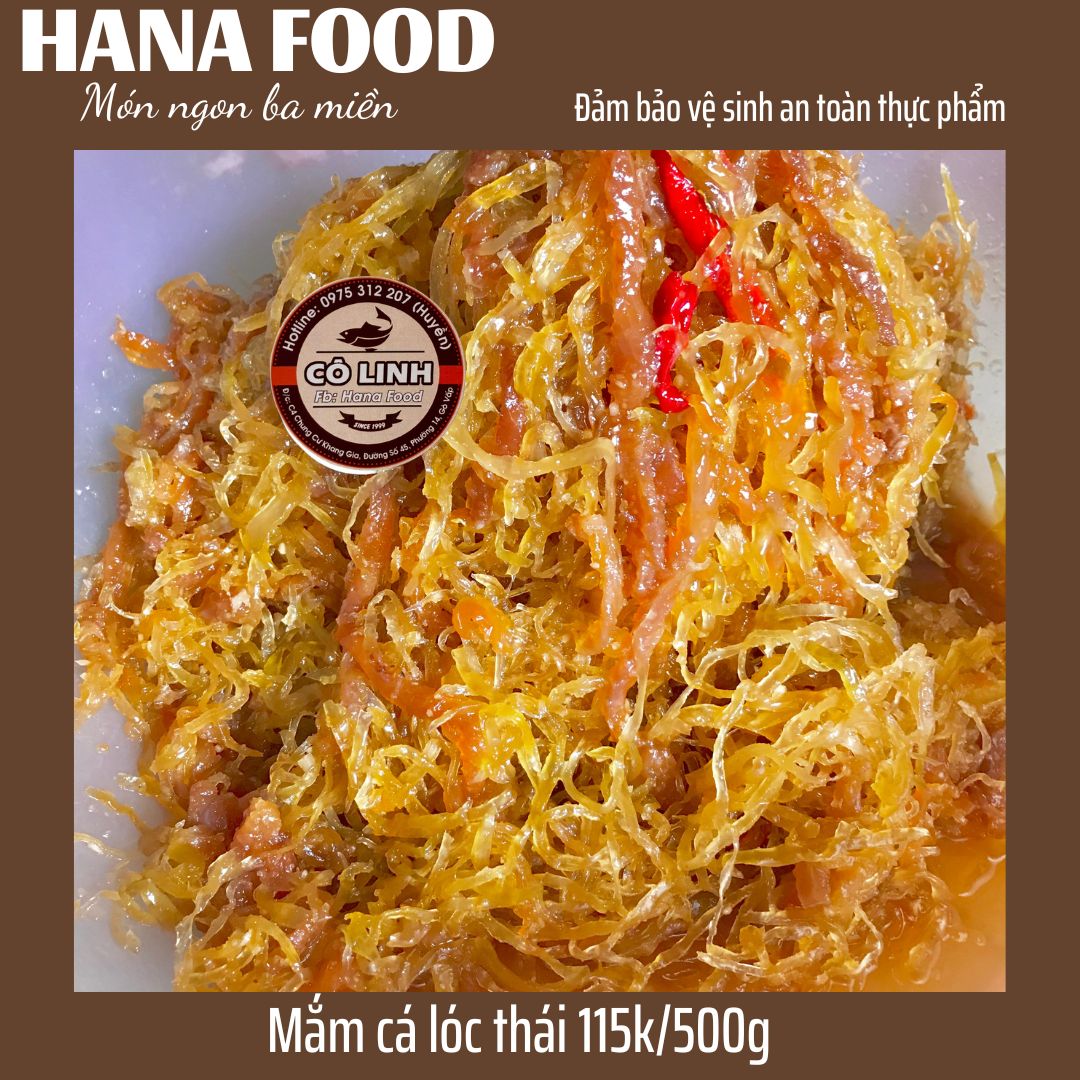 Mắm lóc thái an giang 500gr - mắm cô linh