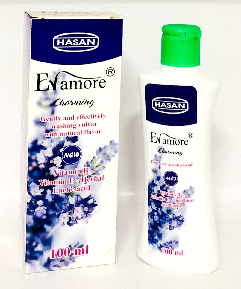 Dung dịch vệ sinh phụ nữ Evamore Eva More Hasan Ha San 100ml tím