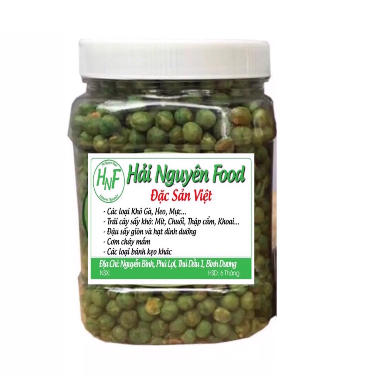 500G ĐẬU HÀ LAN SẤY TỎI ỚT