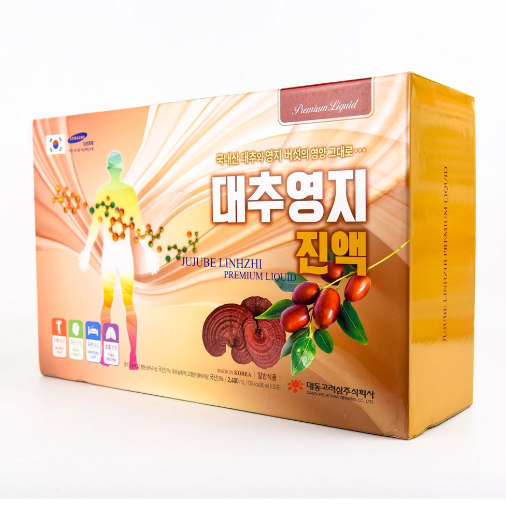 Nước linh chi táo đỏ hàn quốc hộp 30 gói