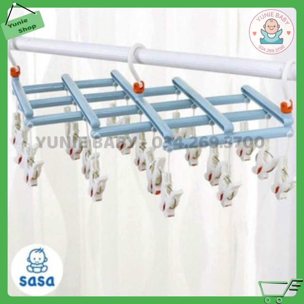 Móc kẹp phơi đồ xếp gọn 29 kẹp - 32 kẹp