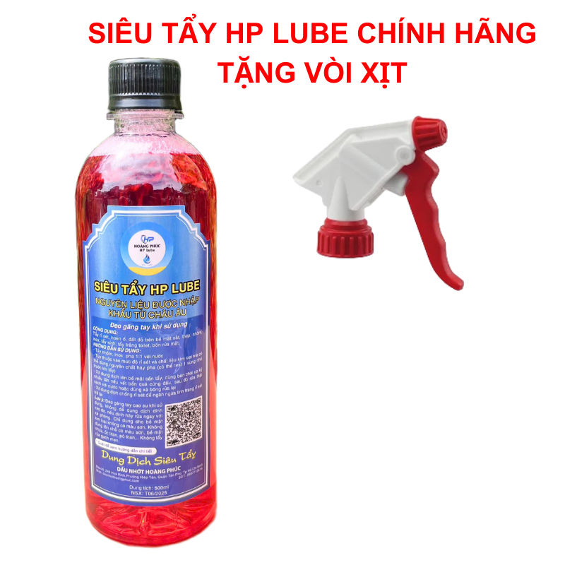 Tẩy Rỉ Sét, Rửa Xe Không Chạm HP Lube Siêu Tầy 500ml Tẩy Rửa Lốc Máy, Vệ Sinh Nhông Sên Dĩa