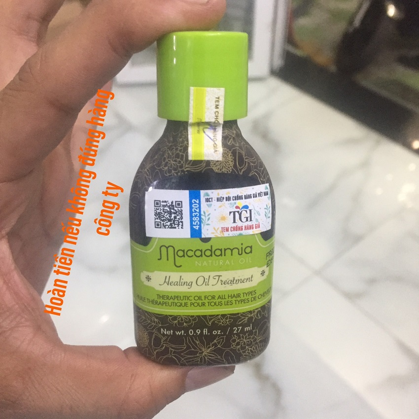 [HCM]Tinh dầu Macadamia Healing Oil Treatment Mỹ dưỡng tóc siêu bóng mượt  27ml
